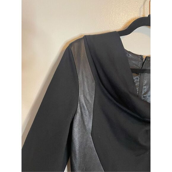 DS Lab black body con dress with leather panel inserts size 12 - Picture 3 of 14